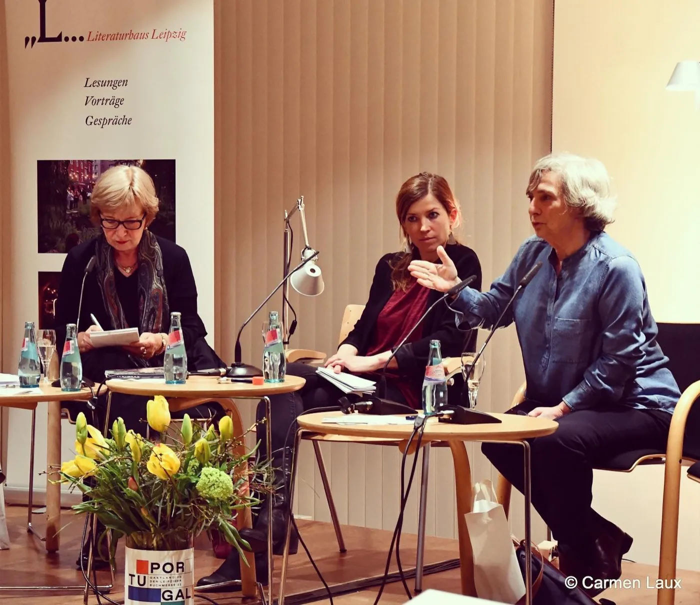 Moderation im Literaturhaus Leipzig